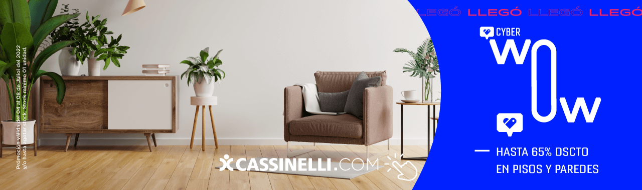 Hasta 65% Dscto en pisos y paredes en Cassinelli.com